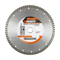 Диск алмазный PDtools TURBO GRANITE PRO 230 2.6 10 22.23 - PRORAB