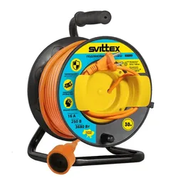 Удлинитель на катушке SVITTEX ПВС 2*1,5 30м с розеткой SV-2050 - PRORAB image-6
