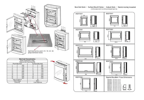 Щиток пластиковый PANASONIC 8 модулей наружный BQDT20811 - PRORAB image-3
