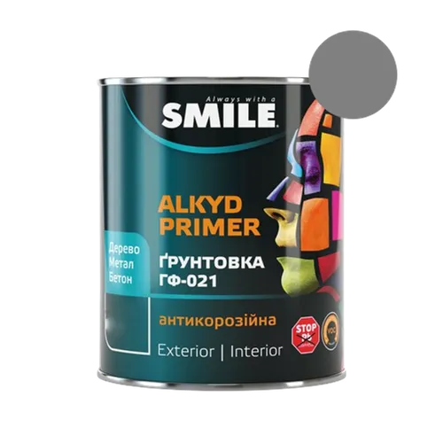 Грунтовка Smile ГФ-021 серый 3кг 00-8015 - PRORAB