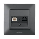 Розетка PANASONIC Arkedia Slim дымчатая компьютерная WNTC0404-2DG - PRORAB image-3