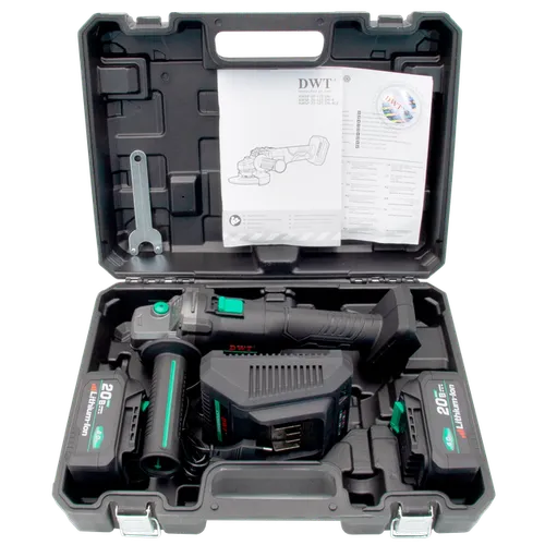 Аккумуляторная шлифмашина угловая DWT AWSP-20-125DN-4 BMC - PRORAB image-2