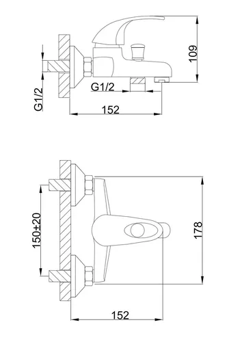 Смеситель FRAP F3003 - PRORAB image-1