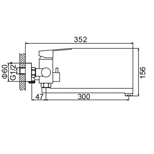 Смеситель WEZER EKO7A-01 BLACK - PRORAB image-3