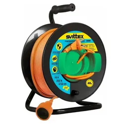 Удлинитель на катушке SVITTEX 2*2,5мм 16А 4100Вт черный SV-020-В - PRORAB image-4