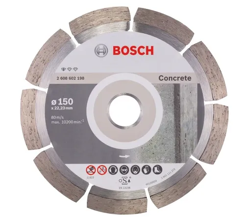 Bosch Круг алмазный отрезной PF Concrete 150х22 бетон - PRORAB