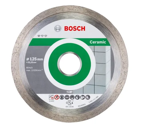 Bosch Круг алмазный отрезной PF Ceramic 125х22 керамика - PRORAB