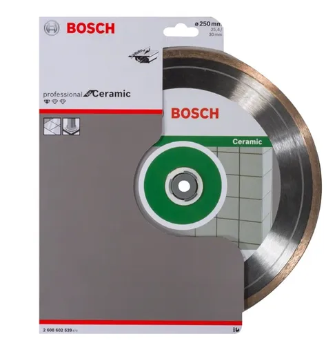 Bosch Круг алмазный отрезной PF Ceramic 250х30/25,4 керамика - PRORAB image-1