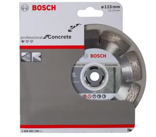 Bosch Круг алмазный отрезной PF Concrete 115х22 бетон - PRORAB image-1