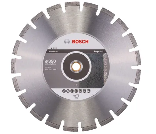 Bosch Круг алмазный отрезной PF Asphalt 350х20/25,4 асфальт - PRORAB