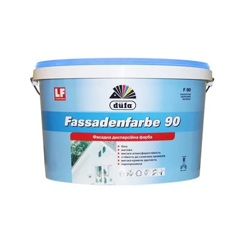 Краска фасадная DUFA Fassadenfarbe F90 2,5л - PRORAB image-1