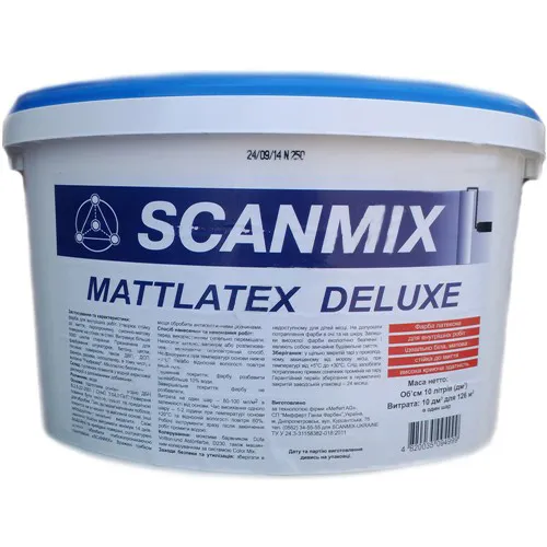 Краска SCANMIX Matlatex Deluxe 2,5л 3,5кг - PRORAB