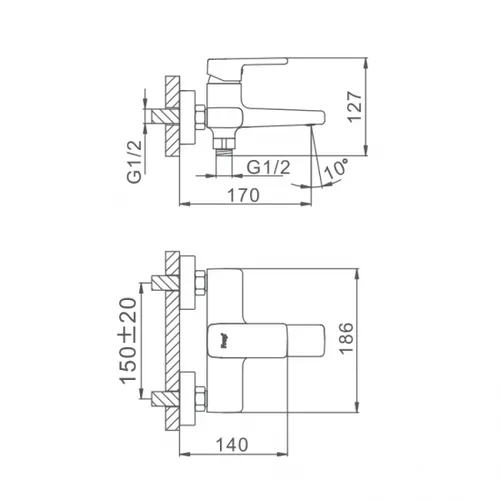 Смеситель FRAP F3260 - PRORAB image-1