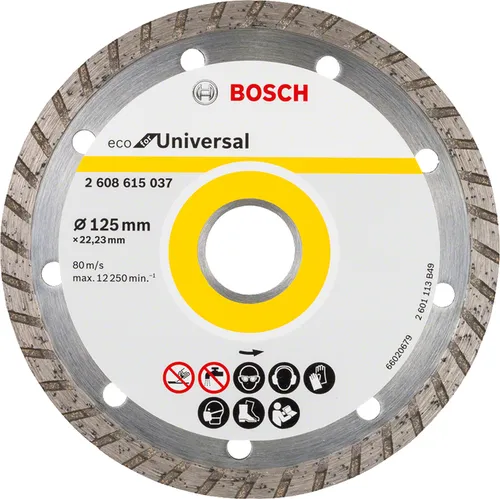 Bosch Круг алмазный отрезной PF Universal 125х22 турбо - PRORAB