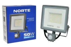 Прожектор NORTE 50W с датчиком движения 6500K 1-NSP-1225 - PRORAB image-6