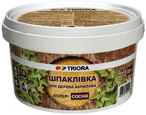 Шпаклевка ТRIORA для дерева 0,8 кг 8 сосна - PRORAB