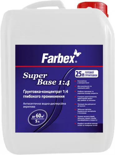 Антисептик для минеральных поверхностей FARBEX 5л - PRORAB
