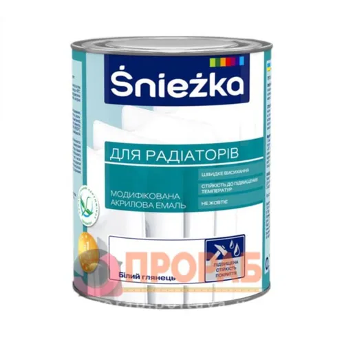 Эмаль акриловая SNIEZKA для радиаторов 0,75л - PRORAB