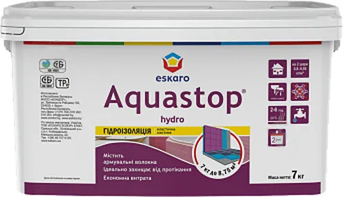 Мастика ESKARO Aguastop Hydro 7кг гидроизоляция - PRORAB