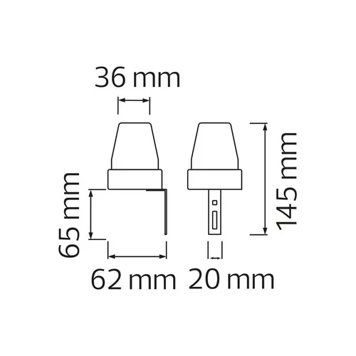 Датчик света ETRON 1-ESP-351 1200W IP44 - PRORAB image-1