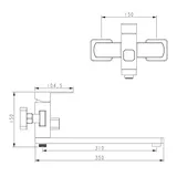 Смеситель WEZER PRO7А-02 ванна нерж.сталь - PRORAB image-14