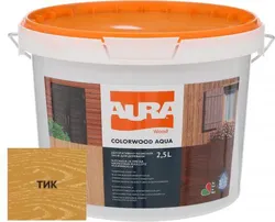 Лазурь для дерева AURA ColorWood 2,5л тик - PRORAB image-1