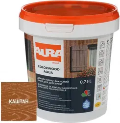 Лазурь для древесины AURA ColorWood 0,75л каштан. - PRORAB image-2