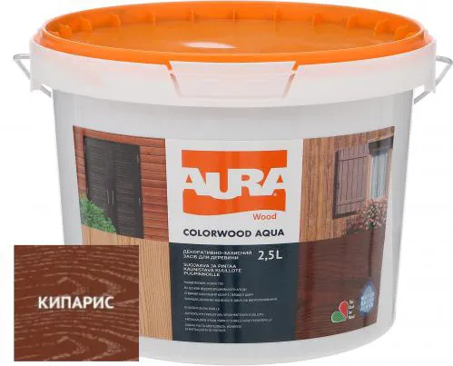 Лазурь для древесины AURA ColorWood 2,5 л кипарис. - PRORAB