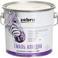 Эмаль алкидная ZEBRA ПФ-116 2,8кг 76 темно-вишневая - PRORAB image-3