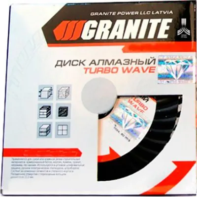 Диск алмазный GRANITE Turbo Wave 180мм 9-04-180 - PRORAB