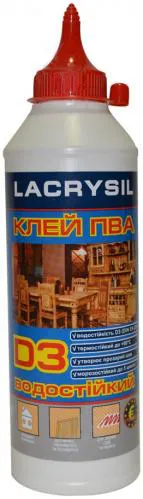 Клей для древесины ПВА D3 LACRYSIL 0,4 кг - PRORAB