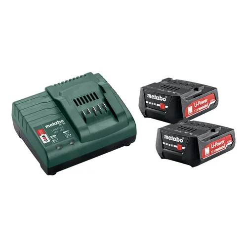 Комплект аккумуляторов Metabo (Li-Power 12 В, 2 А*ч, 2 шт.) + зарядное устройство SC 30 (685300000) - PRORAB