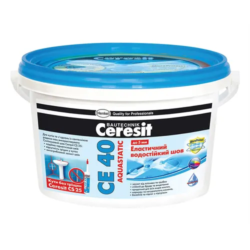 Затирка CERESIT СЕ-40 светло-салатовая 2кг - PRORAB image-1