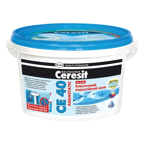 Затирка CERESIT СЕ-40 натура 2кг - PRORAB
