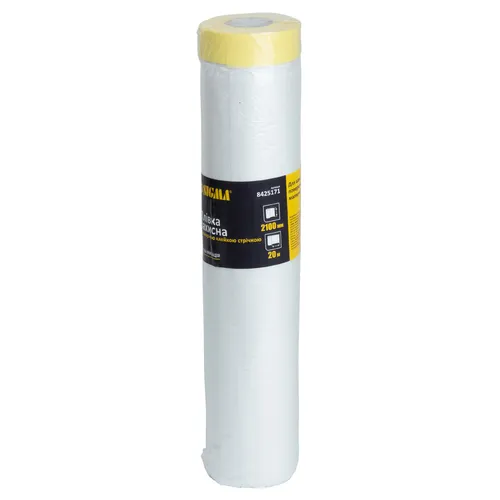 Защитная пленка с малярной лентой 2100мм×20м SIGMA (8425171) - PRORAB