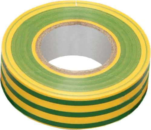 Изоляционная лента АСКО 0,13*19мм 20м желто-зеленая - PRORAB