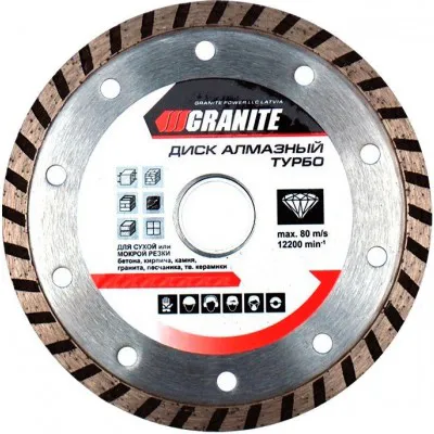 Диск алмазный GRANITE Turbo 230мм 9-02-230 - PRORAB