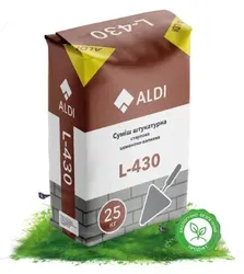 Штукатурка цементно-известковая ALDI L-430 25кга - PRORAB image-2