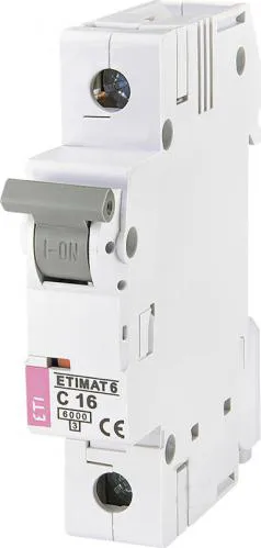 Автоматичний вимикач ETI ETIMAT 6 "С" 1р 16А - PRORAB