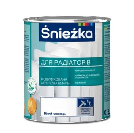 Эмаль акриловая SNIEZKA для радиаторов 0,4кг - PRORAB image-1