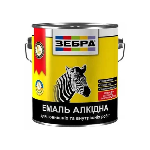 Эмаль алкидная ZEBRA ПФ-116 0,9 кг 31 киви - PRORAB