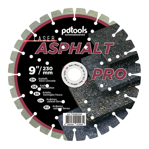 Диск алмазный PDtools ASPHALT PRO 230 2.8 12 22.2 - PRORAB