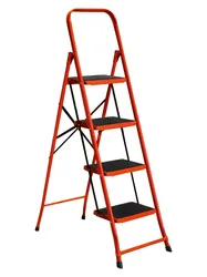 Стрем'янка металева LFD131TB FORTE 4 сх., висота 132 см, висота до верх.сх. 95 см, Роб. висота 300 см, вага 6,2 кг, навантаження 150 кг - PRORAB image-2
