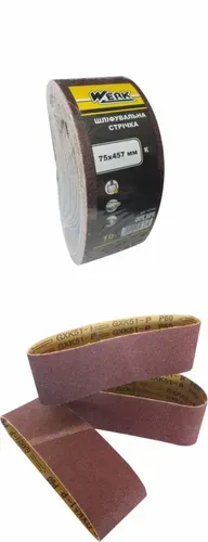 Шлифовальная лента 75х533 мм, к40, н-р 10 шт WERK (WE107013/5232712) - PRORAB