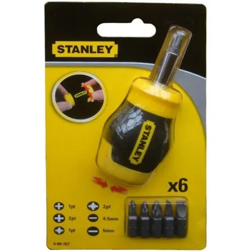 Stanley Викрутка коротка "Multibit Stubby" + 6 біт - PRORAB image-4