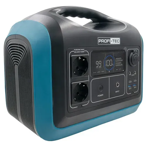 Портативна зарядна станція PROFI-TEC PPS1200 LiFePO4 (1.5 кВт, 992 Вт/год) (006853) - PRORAB image-3