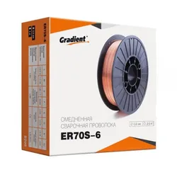 Обміднений зварювальний дріт Gradient ER70S-6 (0.8 мм, 2.5 кг) - PRORAB image-12