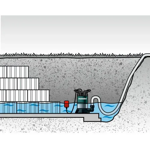 Занурювальний насос для чистої води Metabo TP 7500 SI (0.3 кВт, 7500 л/год) (0250750013) - PRORAB image-2