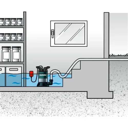 Занурювальний насос для чистої води Metabo TP 7500 SI (0.3 кВт, 7500 л/год) (0250750013) - PRORAB image-3