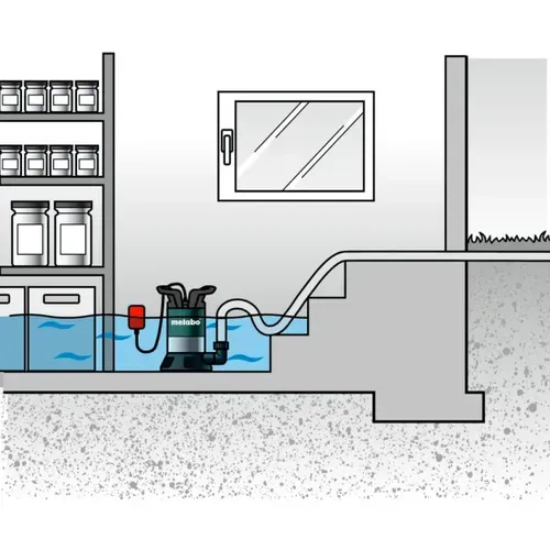 Комбінований занурювальний насос Metabo TPS 16000 S COMBI (0.97 кВт, 16000 л/год) (0251600000) - PRORAB image-5